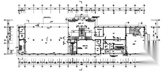 某区级三层消防站建筑施工图cad施工图下载【ID:165621107】