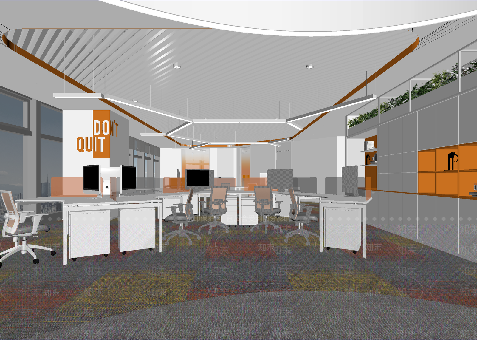 现代办公区3D模型下载【ID:1215046904】