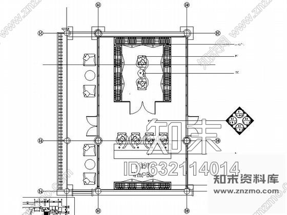 施工图会所时尚红酒吧室内装修施工图含效果cad施工图下载【ID:632114014】