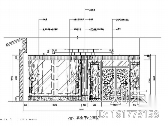 [江苏]中国八大菜系之一酒楼全套施工图（含效果）施工图下载【ID:161773158】