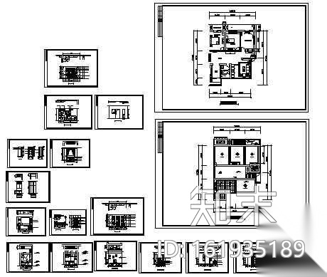 广州家装精选图纸(1)cad施工图下载【ID:161935189】