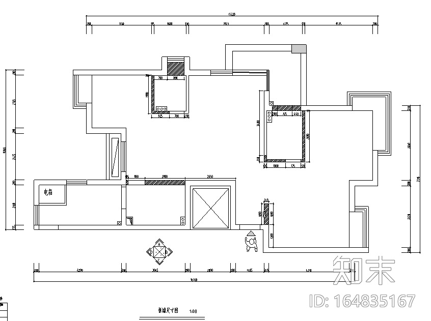 银都花园家装设计完整施工图（附效果图）cad施工图下载【ID:164835167】