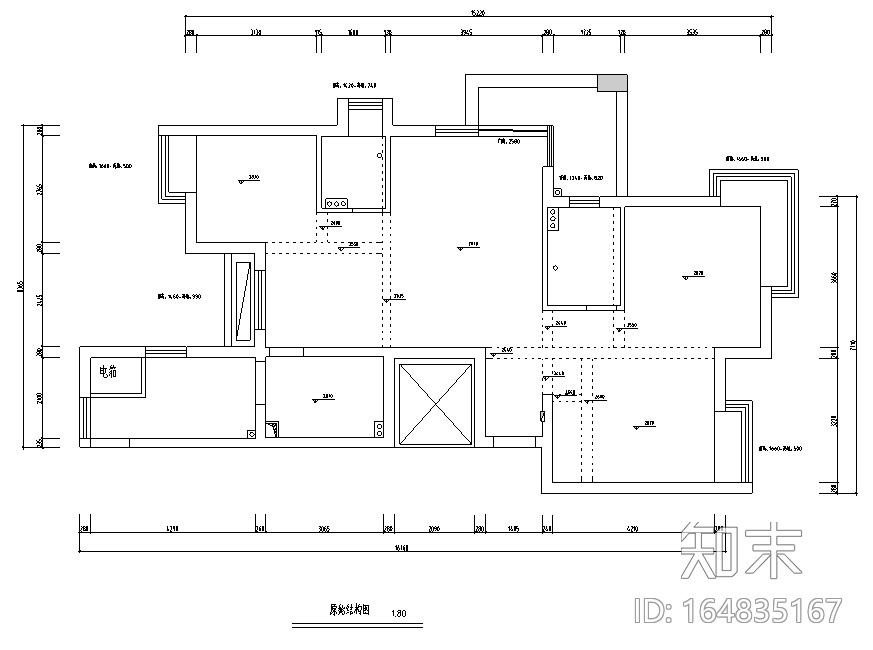 银都花园家装设计完整施工图（附效果图）cad施工图下载【ID:164835167】