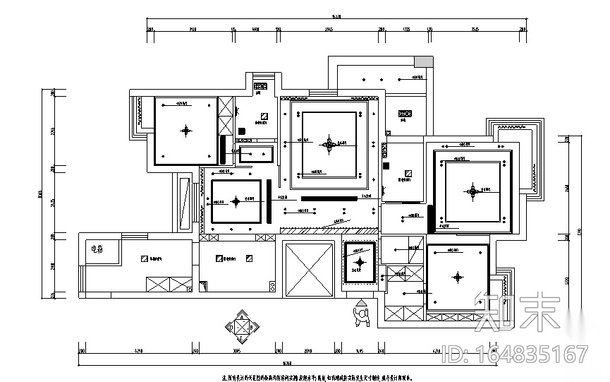 银都花园家装设计完整施工图（附效果图）cad施工图下载【ID:164835167】