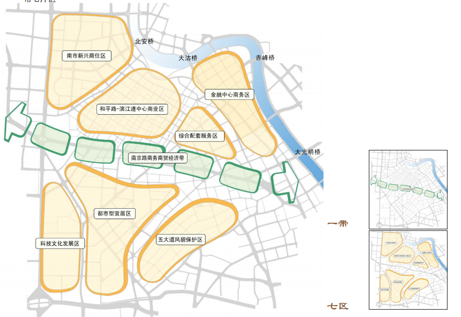 天津市和平区总体规划设计方案文本cad施工图下载【ID:151732118】