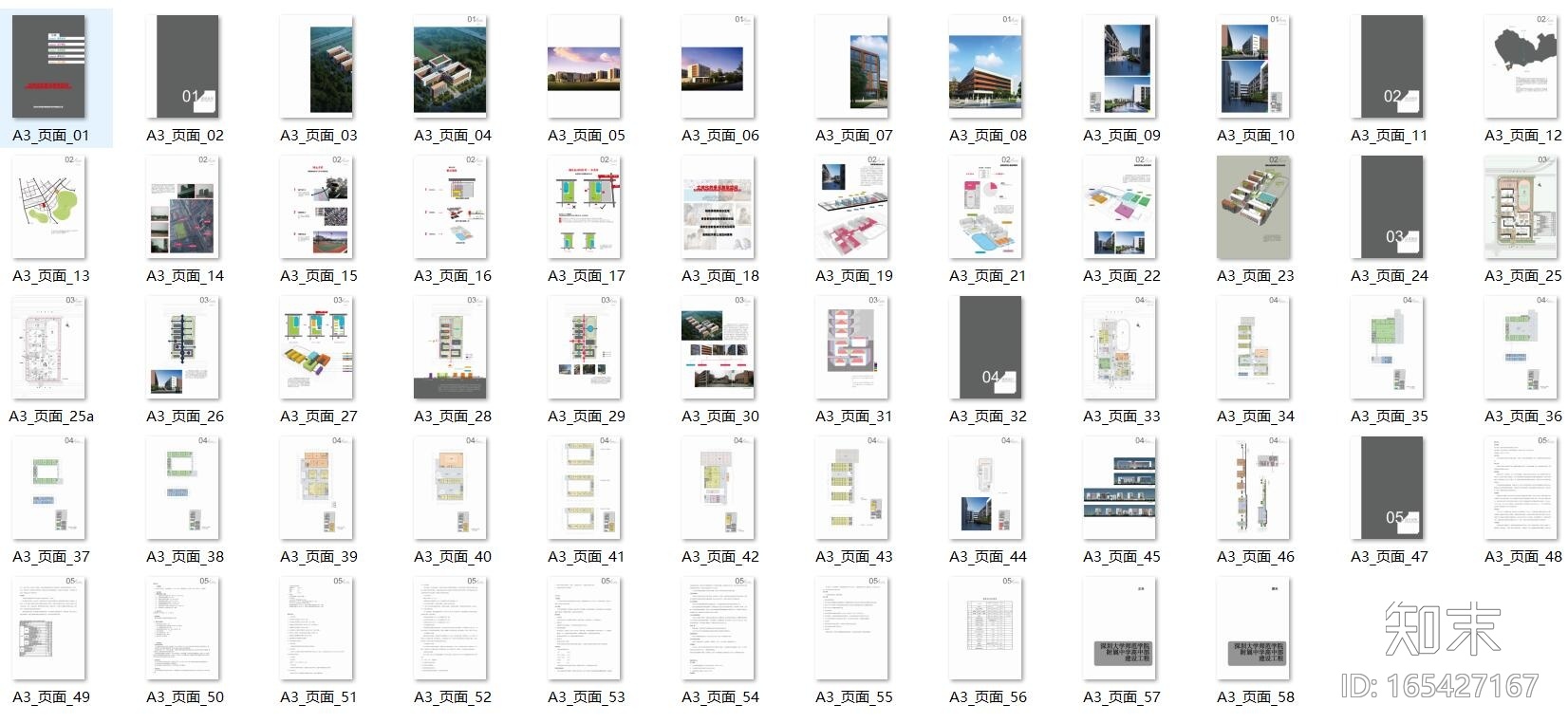 [广东]深圳大学附属中学建筑规划方案设计文本（包含JPG...cad施工图下载【ID:165427167】