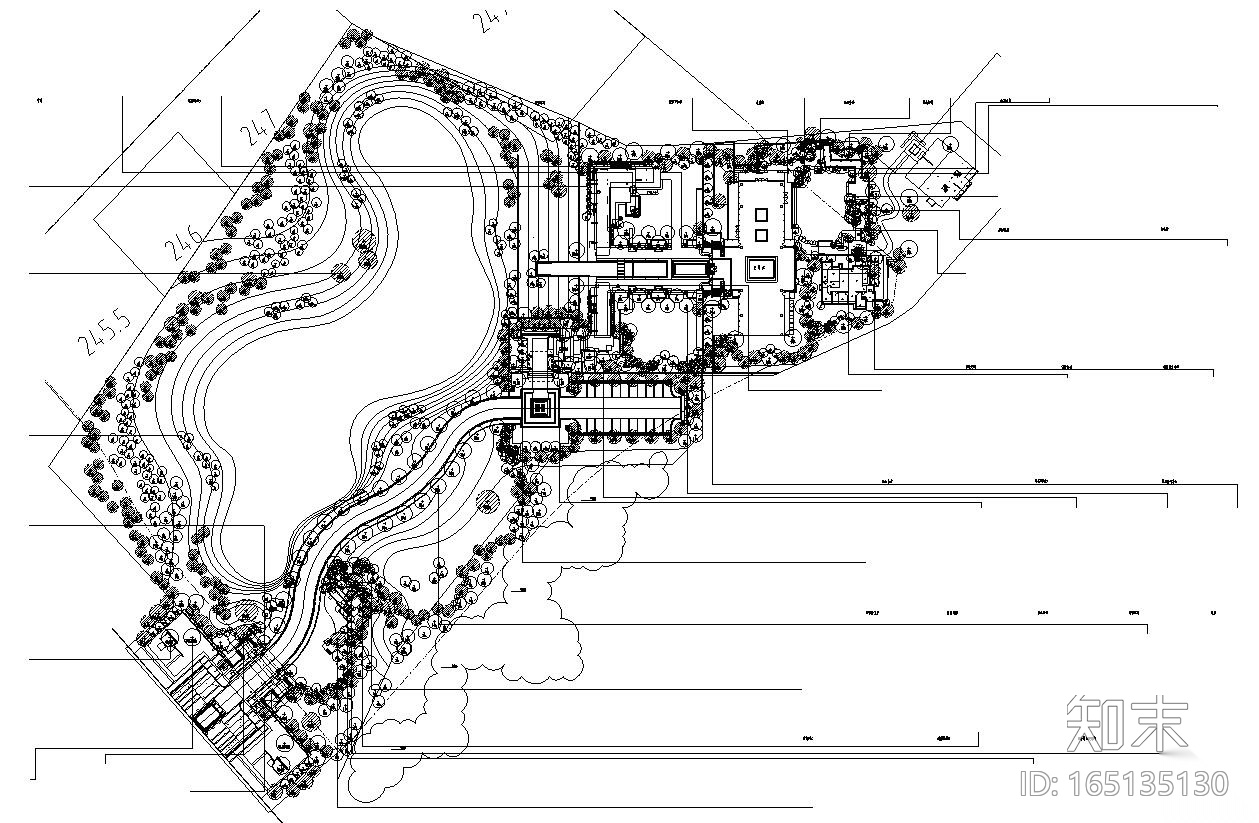 [重庆]九里晴川示范区植物配置施工图设计（CAD）施工图下载【ID:165135130】