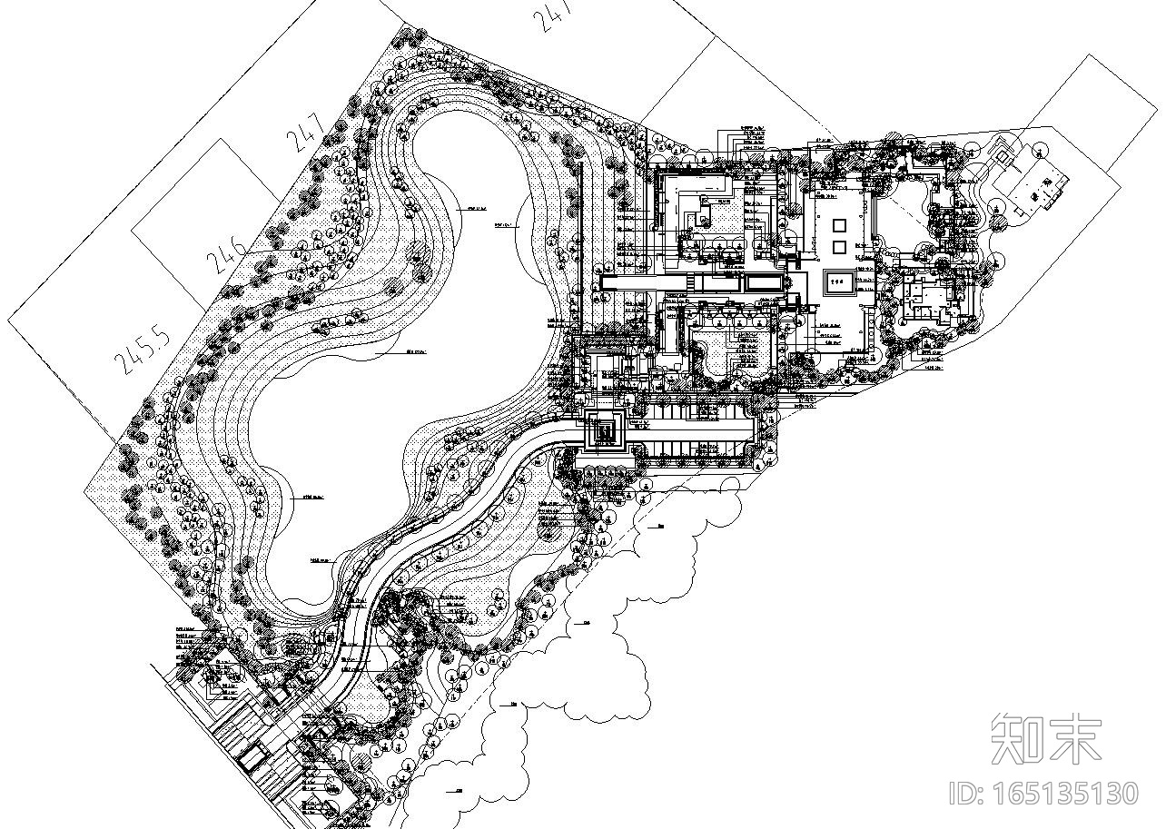 [重庆]九里晴川示范区植物配置施工图设计（CAD）施工图下载【ID:165135130】