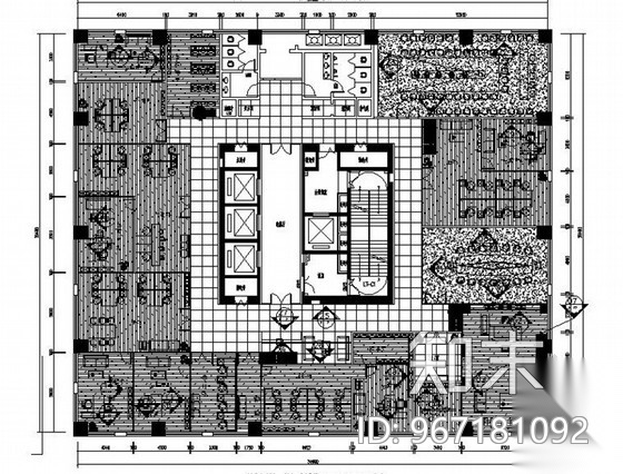 [山东]日照某地产公司办公空间装修图施工图下载【ID:967181092】