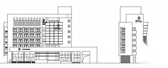 [马鞍山]某农业银行办公楼建筑设计方案cad施工图下载【ID:149944162】