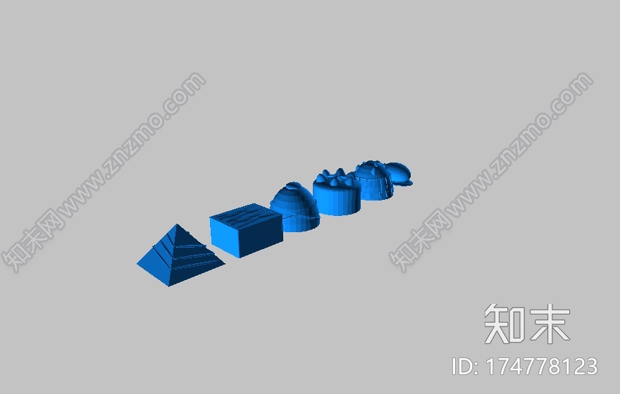 巧克力形状的国际象棋3d打印模型下载【ID:174778123】