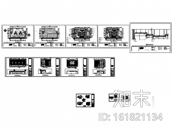 豪华KTV包厢室内装修图cad施工图下载【ID:161821134】