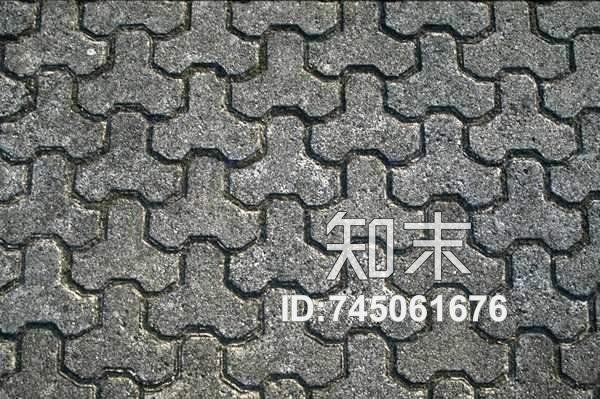 公园小路地面铺砖贴图下载【ID:745061676】