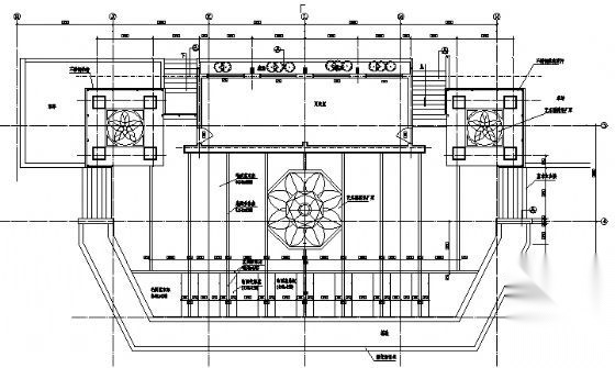 某旅游区室外舞台及附属用房建筑施工图cad施工图下载【ID:151651186】