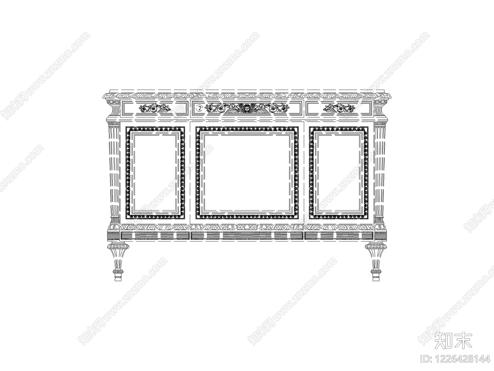 柜子cad施工图下载【ID:1226428144】