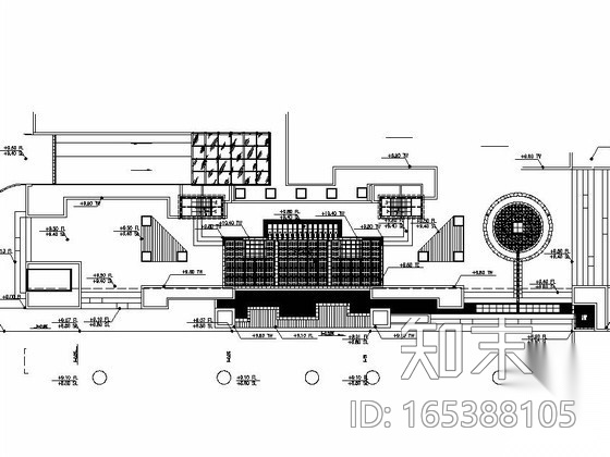 [深圳]商务大厦景观园建工程施工图cad施工图下载【ID:165388105】