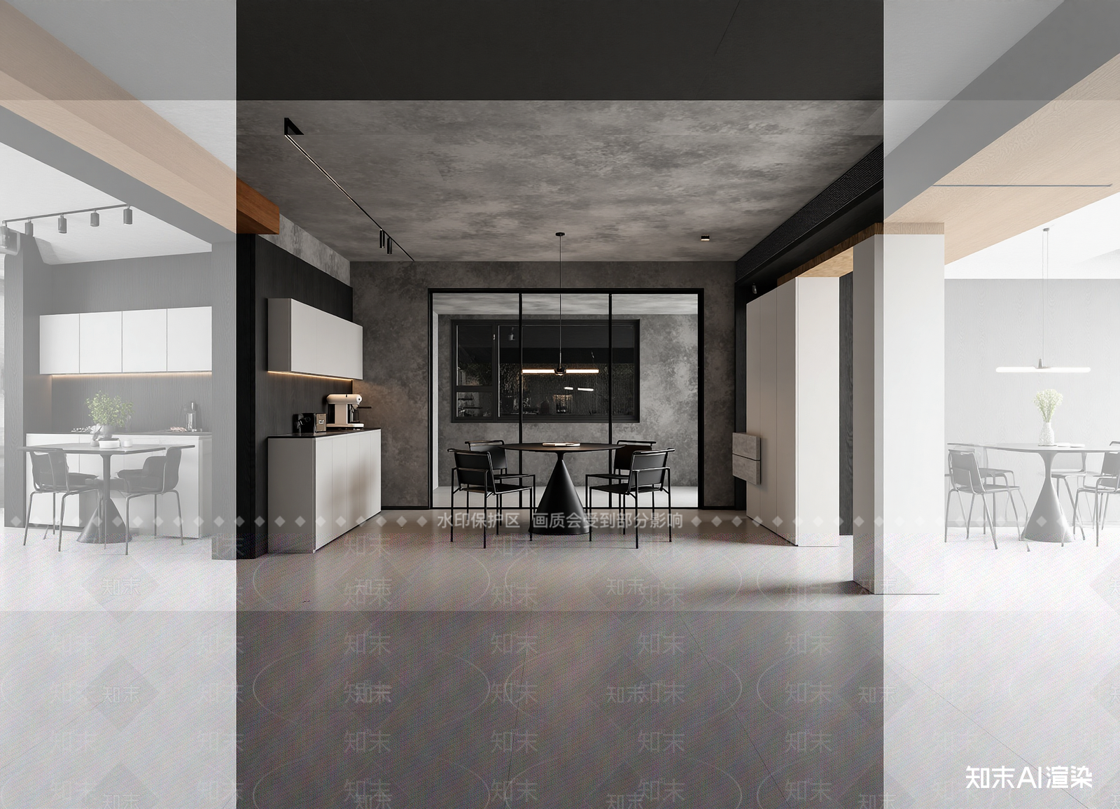 现代办公大厅3D模型下载【ID:1214982395】