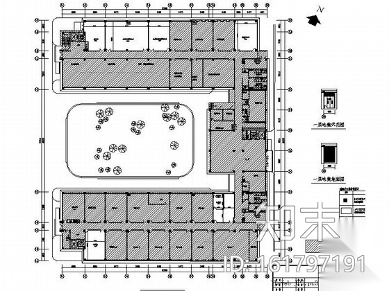 某市质量监督检测研究院质检办公楼室内装修图cad施工图下载【ID:161797191】