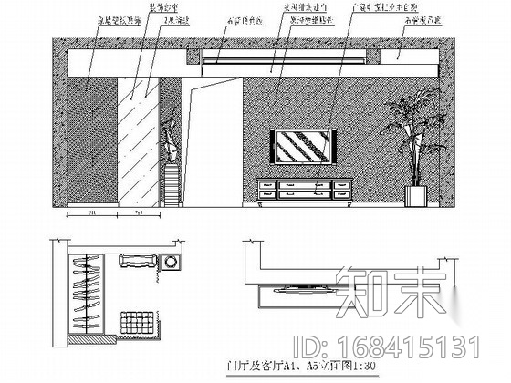 精装双层别墅设计装饰图施工图下载【ID:168415131】