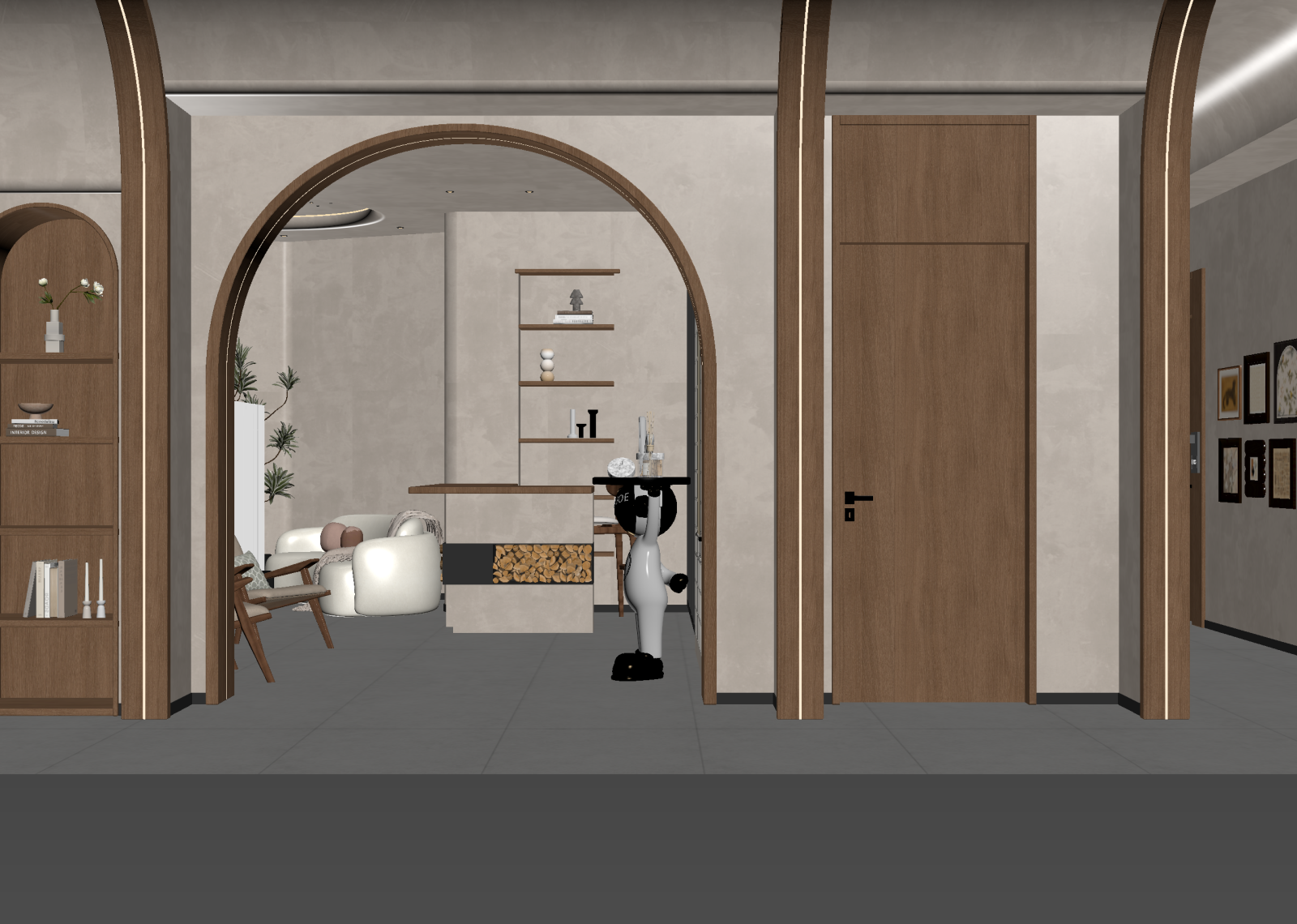 侘寂玄关3D模型下载【ID:1214781579】