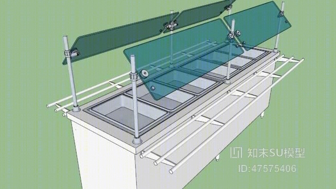 餐桌SU模型下载【ID:619281666】