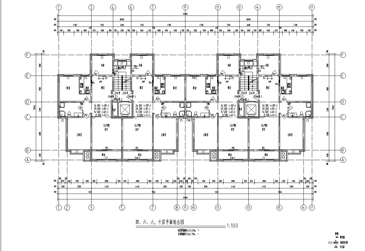 [新疆]11层剪力墙结构住宅建筑施工图（含效果图）cad施工图下载【ID:167534154】
