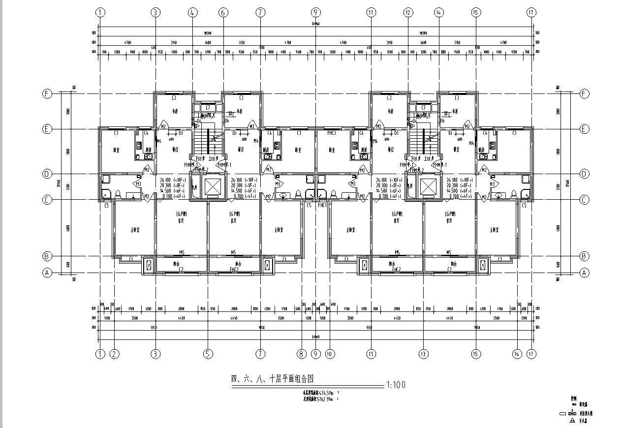 [新疆]11层剪力墙结构住宅建筑施工图（含效果图）cad施工图下载【ID:149778137】