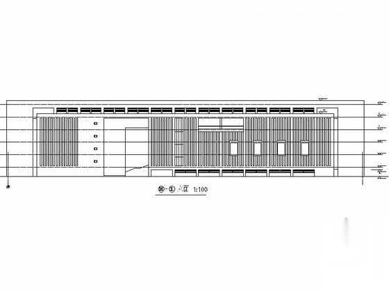 某高校四层现代型图书馆建筑方案图cad施工图下载【ID:165611115】