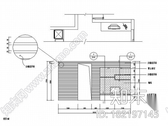 [重庆]两居室精装样板房室内施工图施工图下载【ID:182197145】