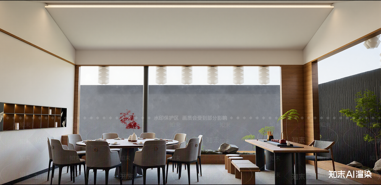 新中式包厢SU模型下载【ID:1215958003】