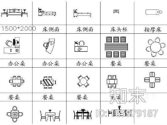 室内设计实用图块集cad施工图下载【ID:165979187】
