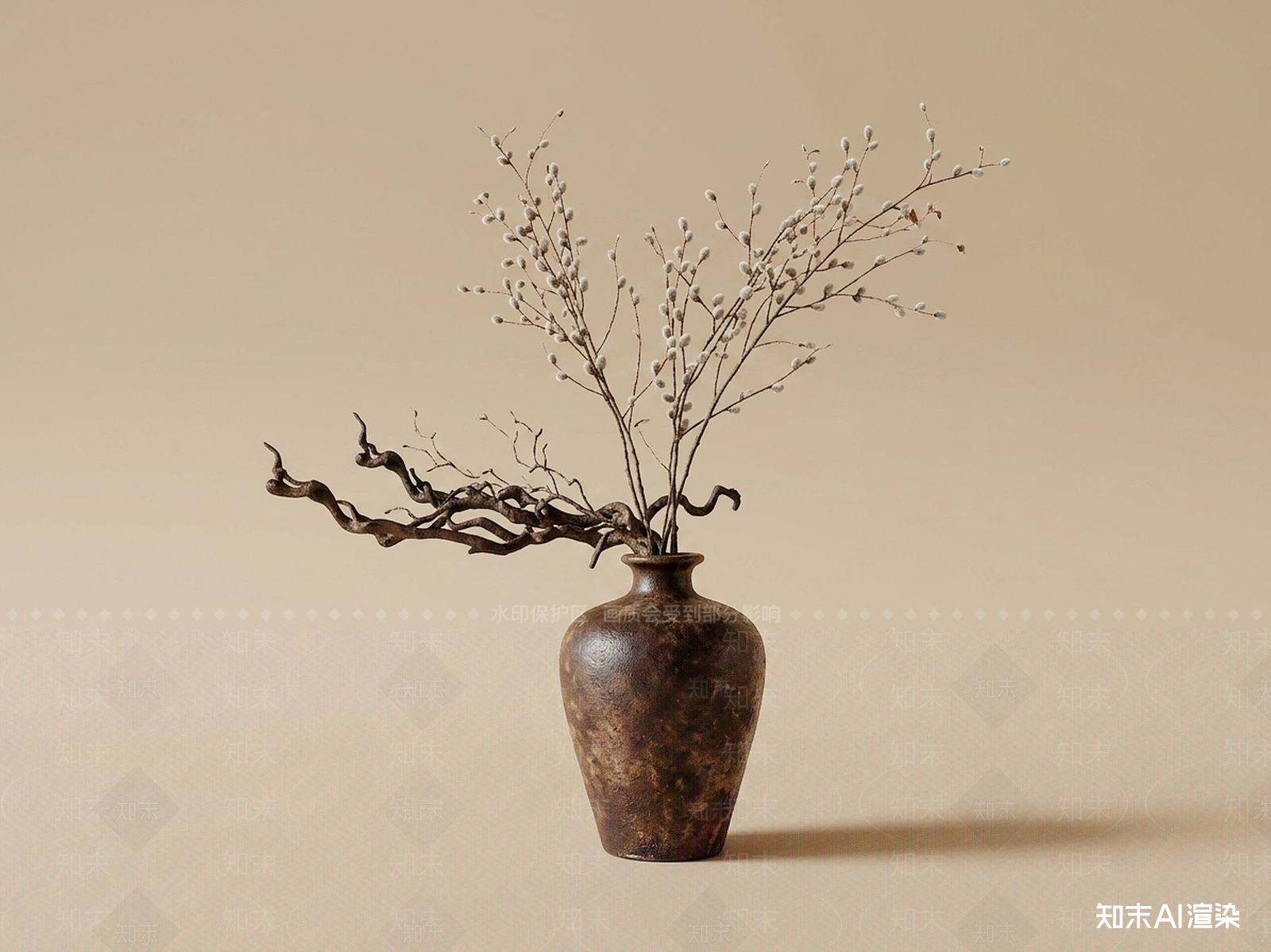 陶艺花艺花瓶花瓶SU模型下载【ID:1227507672】