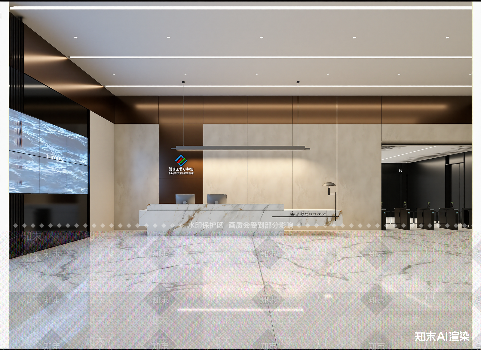 现代接待室3D模型下载【ID:1215175776】
