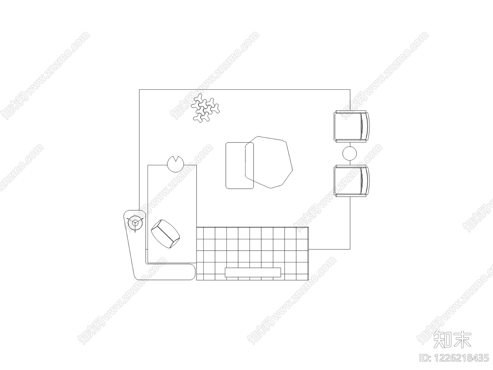 现代,极简家装图库CAD图纸