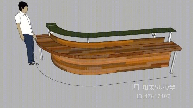 办公室前台SU模型下载【ID:319327343】