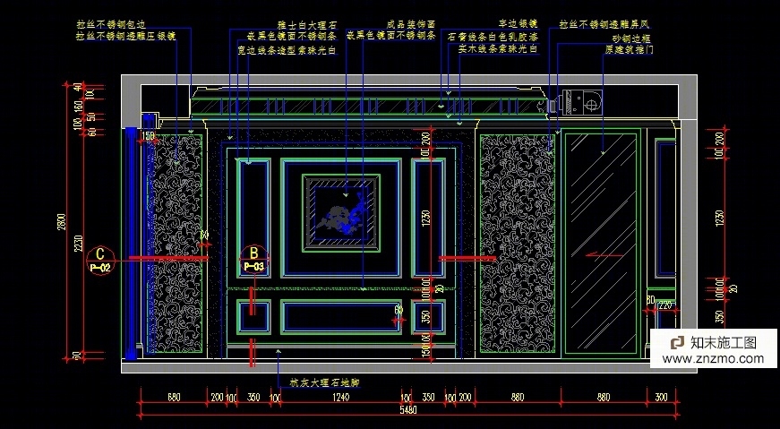 一套完整的家装施工图cad施工图下载【ID:36907360】