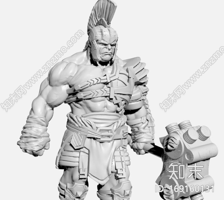 战斧绿巨人CG模型下载【ID:169160131】