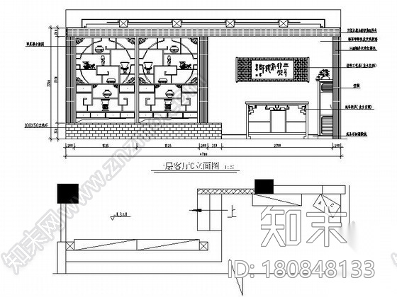 260㎡仿古中式跃层室内装修施工图（含效果）cad施工图下载【ID:180848133】