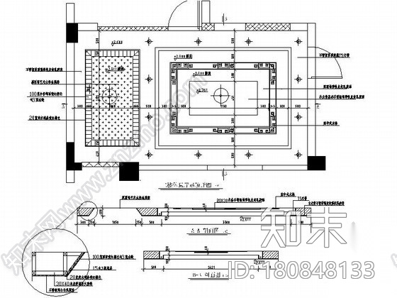 260㎡仿古中式跃层室内装修施工图（含效果）cad施工图下载【ID:180848133】