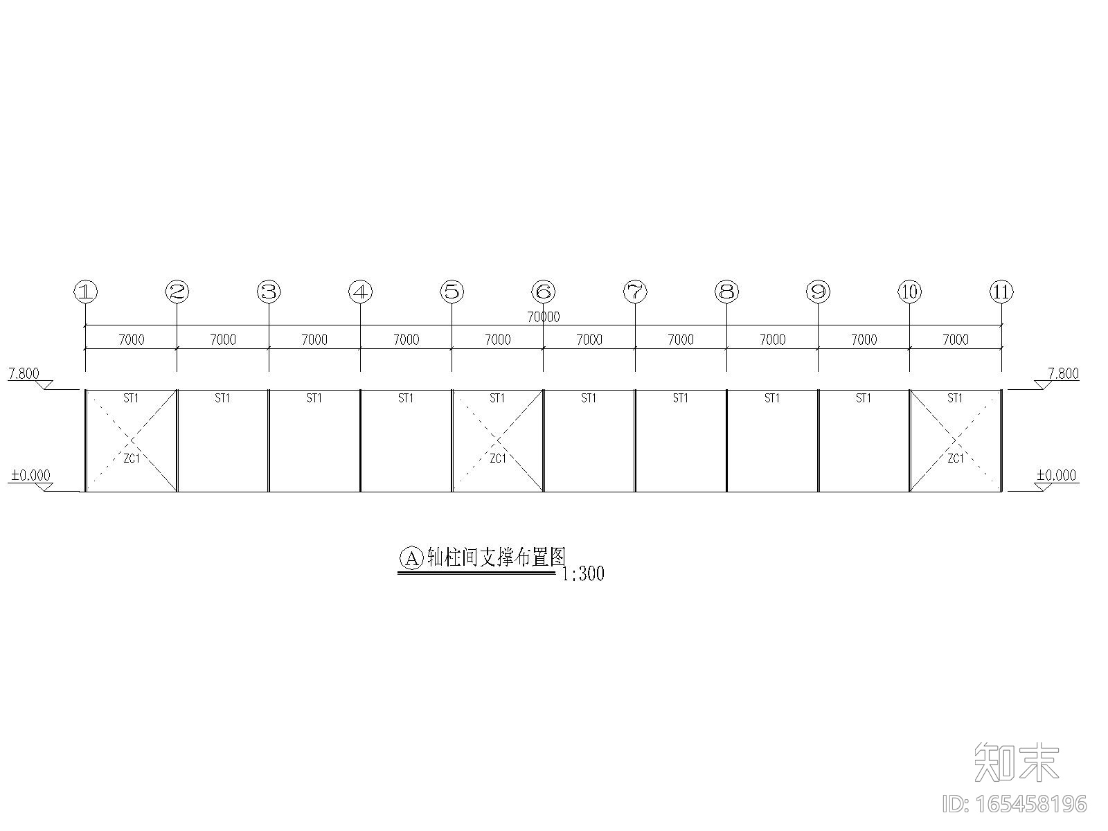 [安徽]28m单山型单跨门式刚架厂房结施图纸cad施工图下载【ID:165458196】