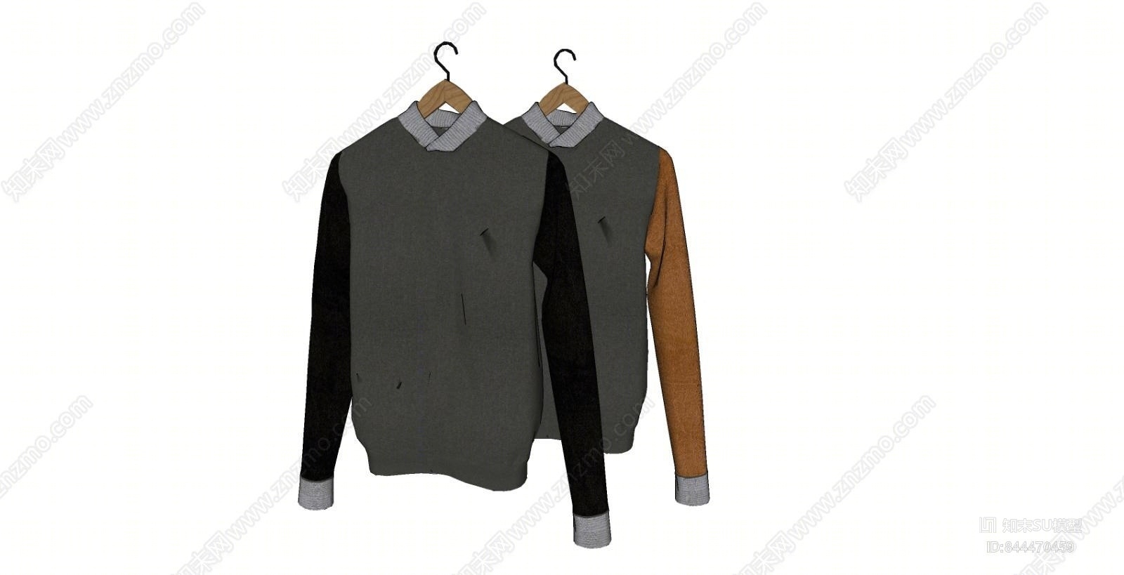 现代服装SU模型下载【ID:844470459】
