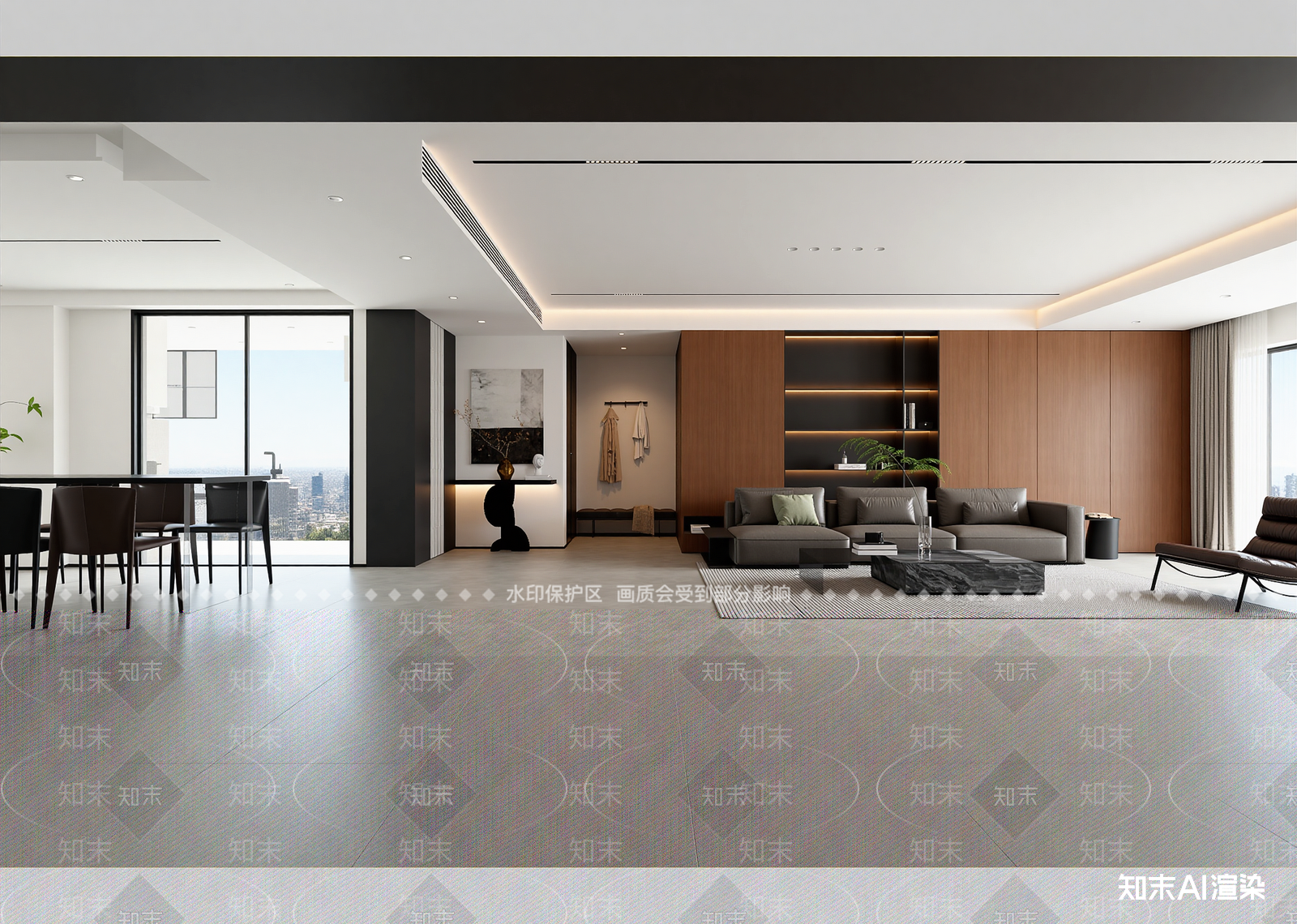 现代客餐厅3D模型下载【ID:1215055972】