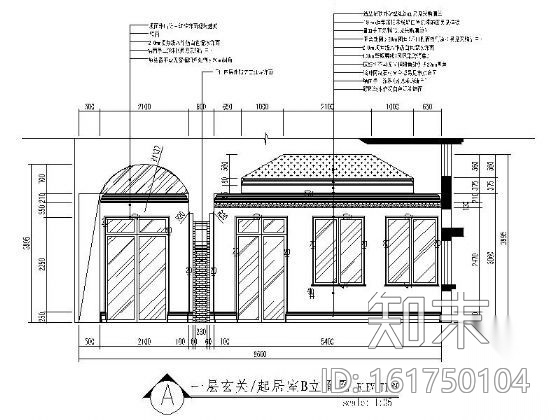 某三层欧式风格别墅装修施工图cad施工图下载【ID:161750104】