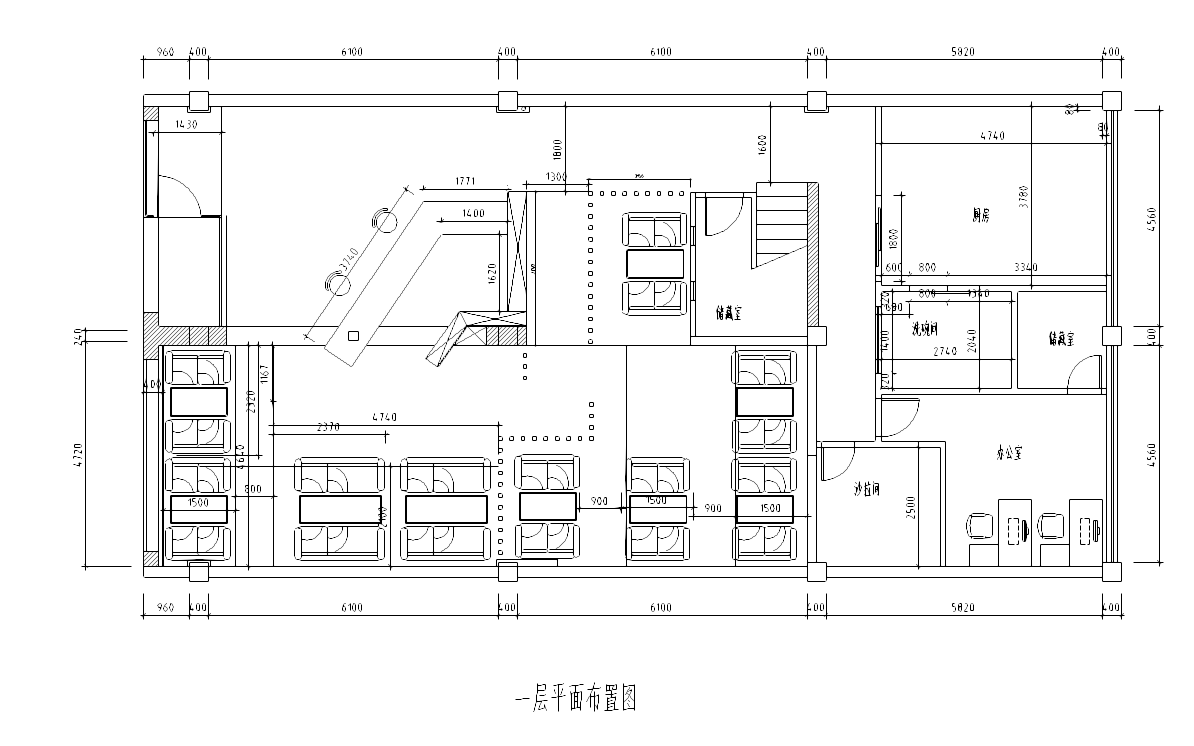 [广西]西新中式风格茶楼室内装修全套图纸cad施工图下载【ID:160707138】