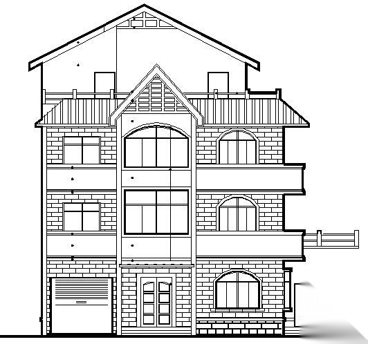 某三层独立式别墅建筑施工图cad施工图下载【ID:149919151】