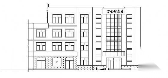 某市四层防疫站建筑施工图施工图下载【ID:151433181】