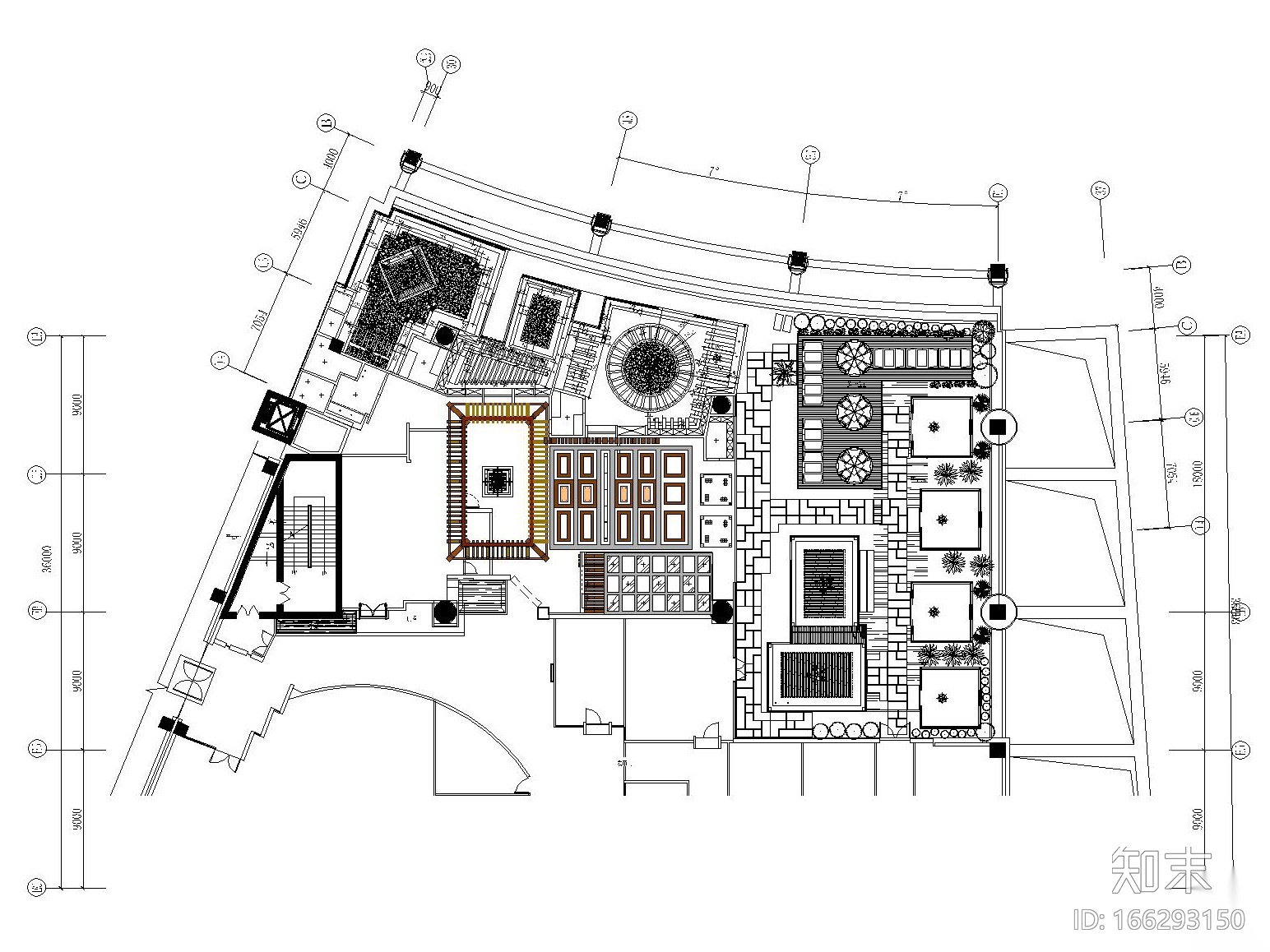 混搭风格茶餐厅室内装修全套施工图附效果图cad施工图下载【ID:166293150】