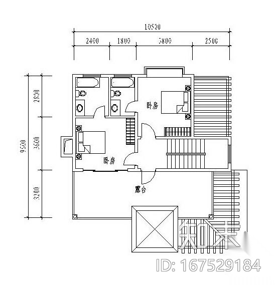 三层独栋别墅户型图(125/95/61)cad施工图下载【ID:167529184】