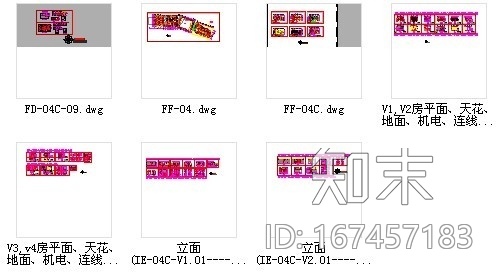 [重庆]某酒店海鲜城客房区施工图cad施工图下载【ID:167457183】