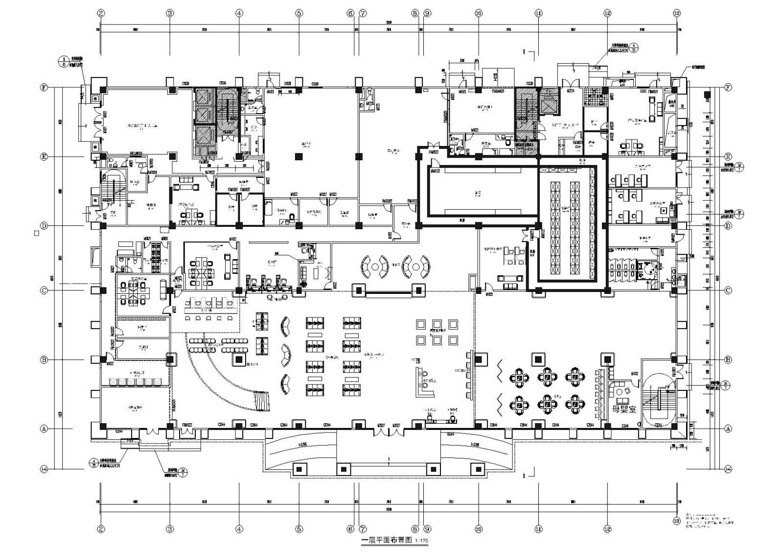 [贵州]农商银行业务用房建设项目施工图cad施工图下载【ID:160408491】